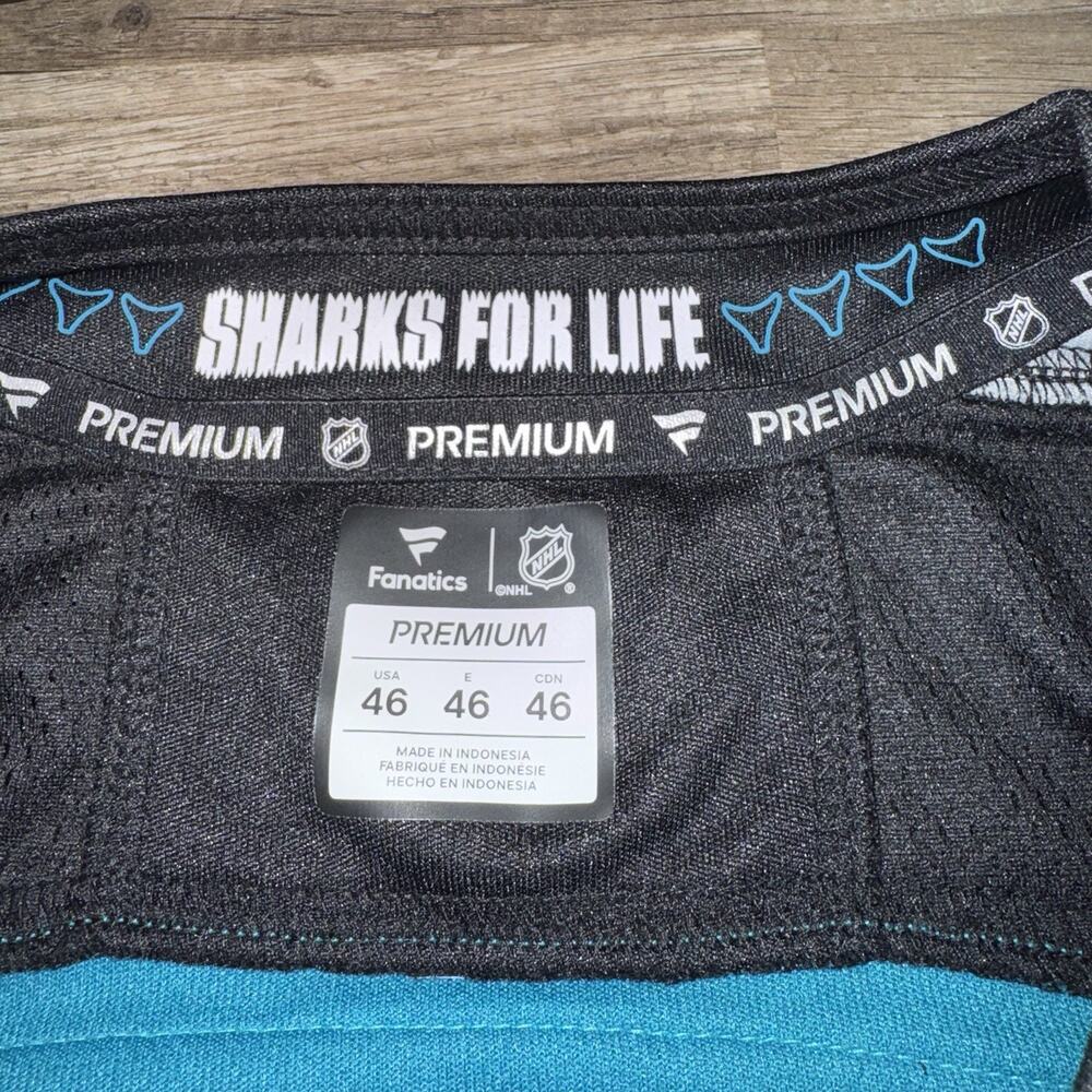 Fanatics San Jose Sharks Logan Couture #39 NHL Premium Men's Jersey Sz 46 NWT - Picture 6 of 11